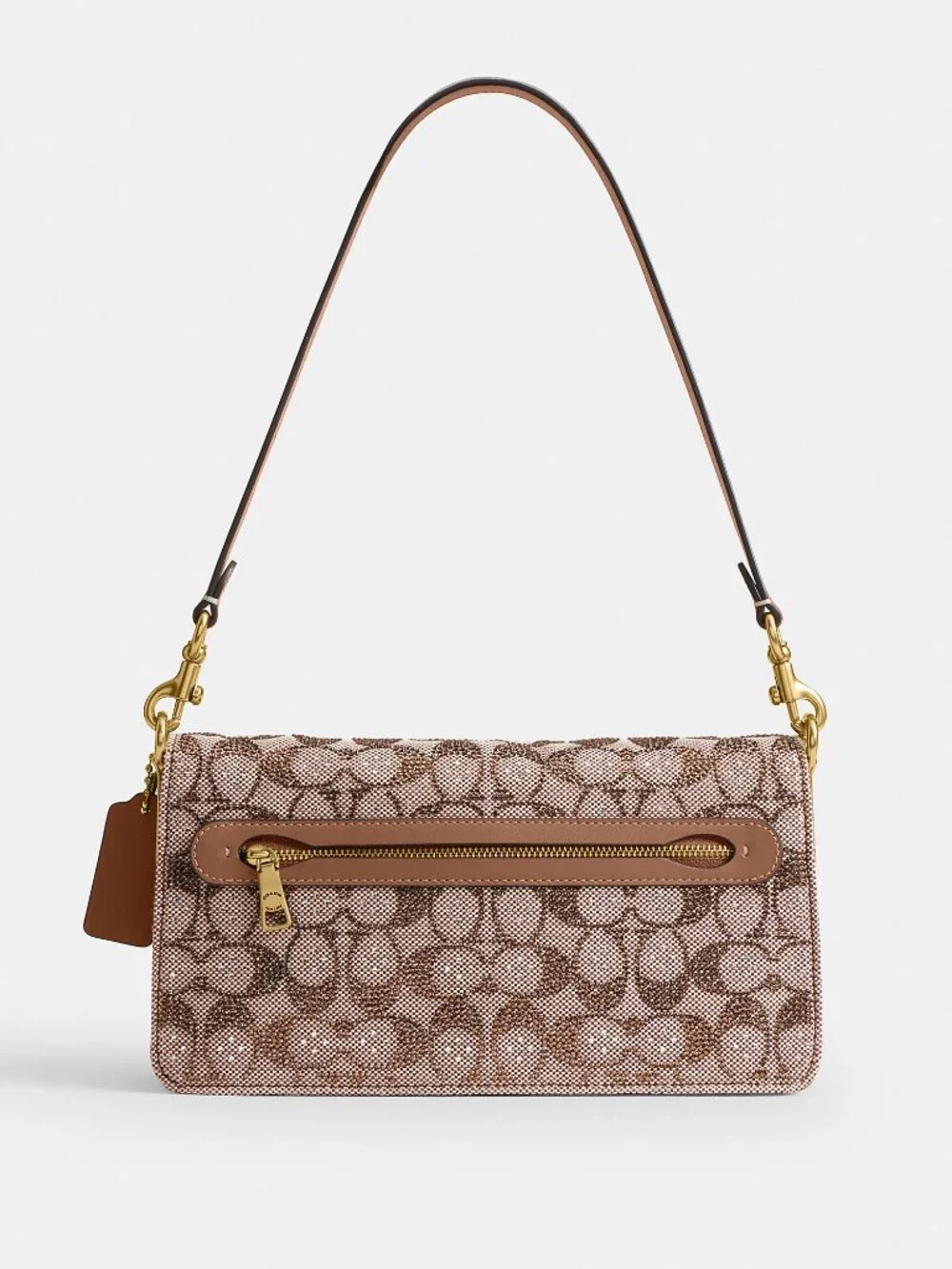 Coach Tabby Shoulder Bag 26 In Crystal Signature Jacquard
